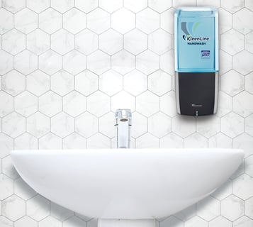 KleenLine NRG10 wall mounted over restroom sink