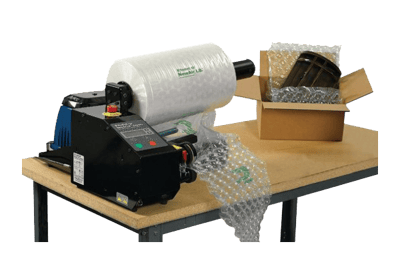Protective packaging equipment table top bubble wrap machine