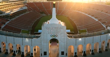 A photo of LA Memorial Coliseum Entrance