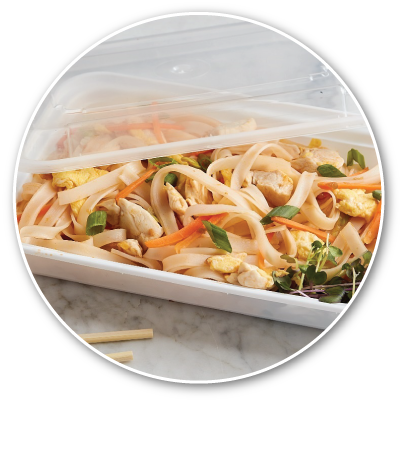 newspring container with lid with chinese food